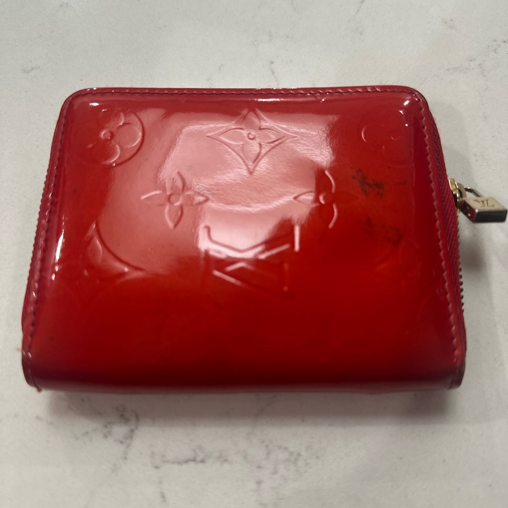 Louis Vuitton Red Vernis Wallet
